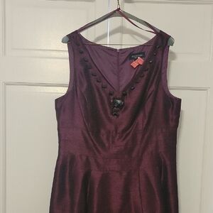 Shimmery Purple Sleeveless Dress